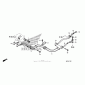 Схема узла: Задний тормозной шланг (st1300a) для Honda ST1300 Pan-European
