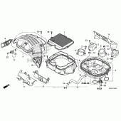 Схема узла: Воздушный фильтр для Honda VFR1200 VFR