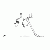 Схема вузла: Підставка для Honda VT1100 Shadow Spirit