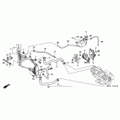 Схема узла: Радиатор ( 01- 06) для Honda CBR600 CBR600F4i