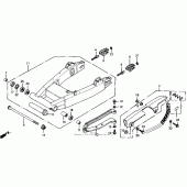 Схема узла: Задний рычаг (Маятник) для Honda CB1000 CB1000F