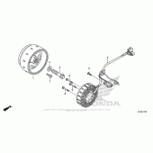 Схема вузла: Генератор для Honda CBR300R