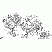Схема узла: Картер двигателя для Honda CR250