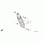 Схема узла: Задняя подвеска (CB600F2/F22) для Honda CB600F Hornet