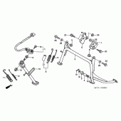 Схема узла: Подставка для Honda FJS600 Silver Wing