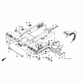 Схема узла: Swingarm/drive chain для Honda CR250