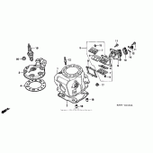 Схема узла: Головка цилиндра для Honda CR250