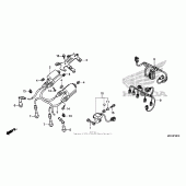 Схема узла: Sub harness + ignition coil для Honda CB1100