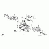 Схема узла: Зад. головка цилиндра cover для Honda XL125 Varadero
