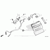 Схема вузла: Акумулятор для Honda CBR600