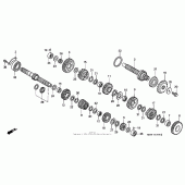 Схема узла: Трансмиссия для Honda CBR1100XX Blackbird