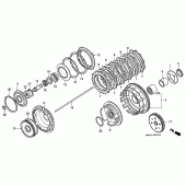 Схема вузла: Зчеплення (VT1100CS / CT) для Honda VT1100 Shadow