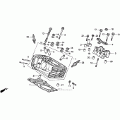 Схема вузла: Головка циліндра rear для Honda VT600 Shadow VLX