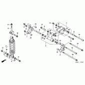 Схема вузла: Задня підвіска для Honda VTR1000 Firestorm