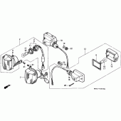 Схема узла: Поворотники для Honda CBR600 CBR600F Hurricane