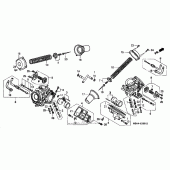 Схема вузла: Carburetor comp. для Honda VT1100 Shadow Aero