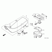 Схема вузла: Сидіння для Honda XR600