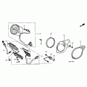 Схема узла: Спидометр для Honda VT1100 Shadow Aero