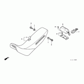 Схема вузла: Сидіння для Honda XR250