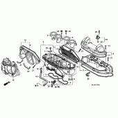 Схема вузла: Повітряний фільтр для Honda CBR600 CBR600RR