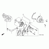 Схема узла: Водяной насос для Honda CBR600 CBR600F