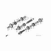 Схема узла: Трансмиссия для Honda ST1100 Pan-European