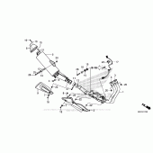 Схема вузла: Вихлопна система для Honda CBR500