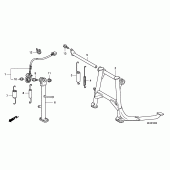 Схема вузла: Підставка для Honda CBF1000