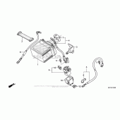 Схема вузла: Акумулятор для Honda CRF450 CRF450X