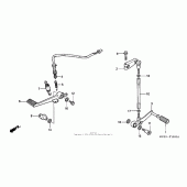 Схема узла: Лапка тормоза & Лапка переключения для Honda CBR600 CBR600RR