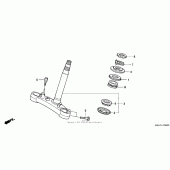 Схема узла: Рулевая колонка ( 03- 04) для Honda CBR600 CBR600RR