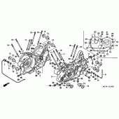 Схема узла: Картер двигателя для Honda VTX1800