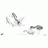 Схема вузла: Mirror для Honda VFR800 Interceptor