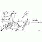 Схема вузла: Кермо для Honda CMX250 Rebel