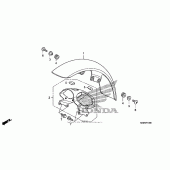 Схема узла: Переднее крыло для Honda VT750 Shadow RS