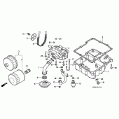Схема узла: Масляный насос для Honda VF750 Magna
