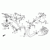 Схема вузла: Water pipe для Honda VFR800 Interceptor