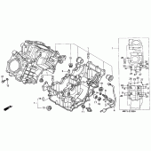 Схема вузла: Картер двигуна для Honda XL1000V Varadero