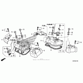 Схема узла: Клапанная крышка для Honda VT750 Shadow RS