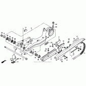 Схема вузла: Задній важіль (Маятник) для Honda NT650 Hawk GT