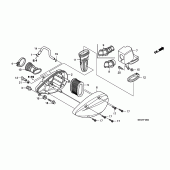 Схема узла: Воздушный фильтр для Honda VT750 Shadow Aero