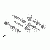 Схема узла: Трансмиссия для Honda CR250