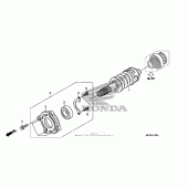 Схема вузла: Primary shaft для Honda ST1300 Pan-European