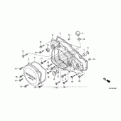 Схема вузла: Права кришка картера для Honda CRF250 CRF250X