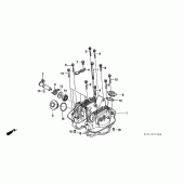 Схема вузла: Клапанна кришка для Honda XR250