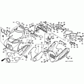 Схема узла: Cowling comp (1) для Honda VFR750F VFR750R (RC30)