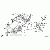 Схема узла: Заднее крыло для Honda ST1300 Pan-European