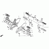 Схема вузла: Підніжки для Honda CBR600 CBR600F Smokin Joe s Edition