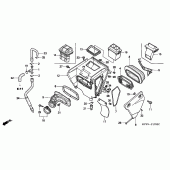 Схема вузла: Повітряний фільтр для Honda XR400