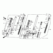 Схема узла: Вилка передней оси для Honda ST1100 Pan-European